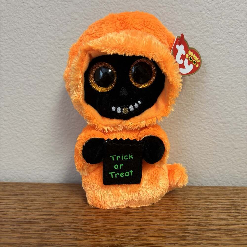 TY BEANIE BOOS - GRINNER the 6" HALLOWEEN GHOUL - MINT with MINT TAG 2017